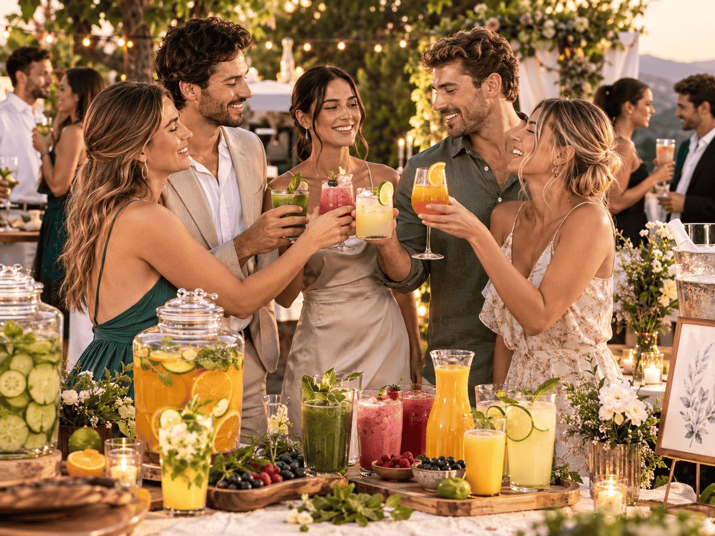 Mocktails y bebidas para reuniones y celebraciones